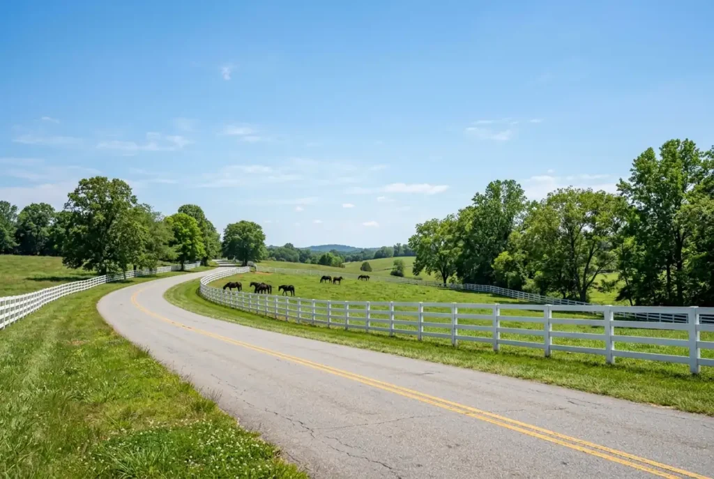 Milton, Georgia countryside a short drive from emergency dental care in Alpharetta