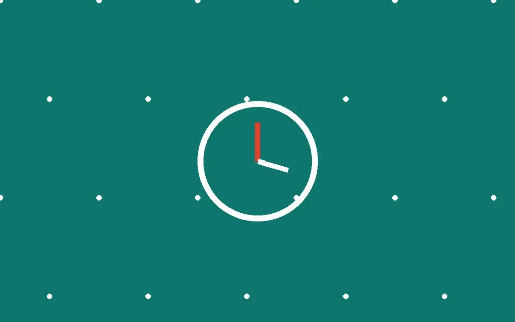 Illustration of a same-day dentist clock in Alpharetta